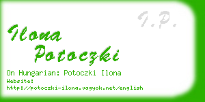 ilona potoczki business card